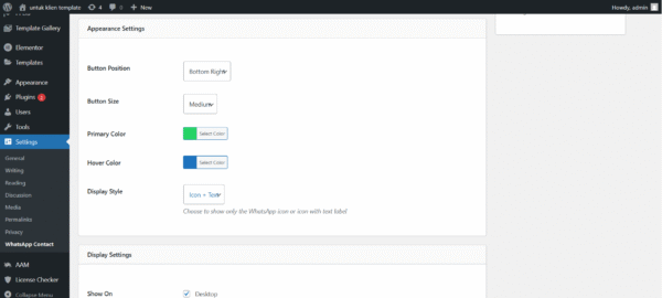 WhatsApp Contact Button